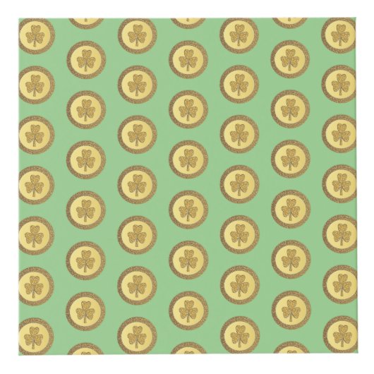 ラッキーアイリッシュシャムロック金ゴールドコイカスタムン フォトキューブ (右)