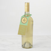 ラッキーアイリッシュシャムロック金ゴールドコイカスタムン ボトルネックタグ (アングル)