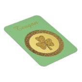 ラッキーアイリッシュシャムロック金ゴールドコイカスタムン マグネット (右側)