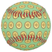 ラッキーアイリッシュシャムロック金ゴールドコイン ソフトボール (裏面)