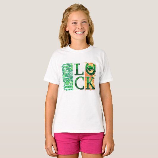 ラッキーアイリッシュトリコラー Tシャツ (正面フル)
