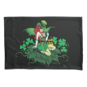 ラッキーアイリッシュフェアリーグリーン 枕カバー (正面)