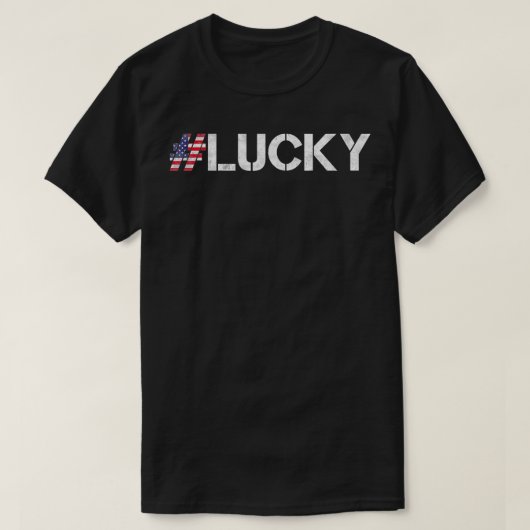 ラッキーアイリッシュルーツアメリカ育アイルランドアメリカClov Tシャツ (デザイン正面)