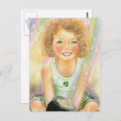 ラッキーアイリッシュレプラコーン ポストカード (正面/裏面)