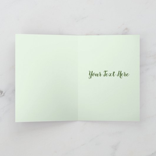 ラッキーアイリッシュレプレシャン猫セントパトリック祝 シーズンカード (内部)