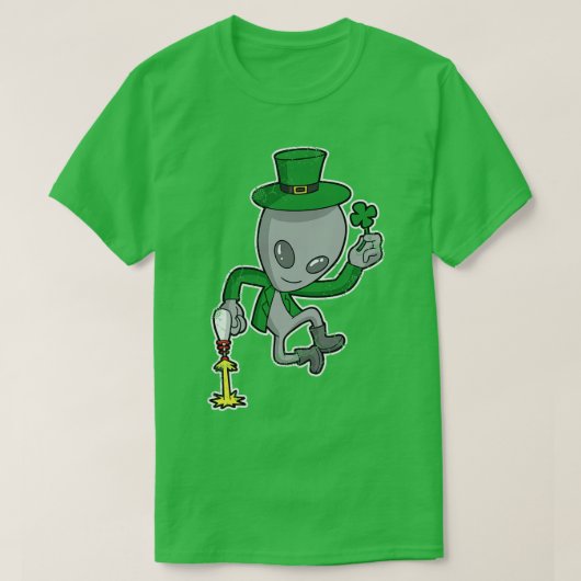ラッキーアイリッシュSt patricks day Tシャツ (デザイン正面)