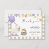 ラッキーアクリングバースデー感謝していパーティー サンキューカード (正面)