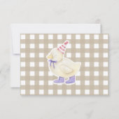 ラッキーアクリングバースデー感謝していパーティー サンキューカード (裏面)