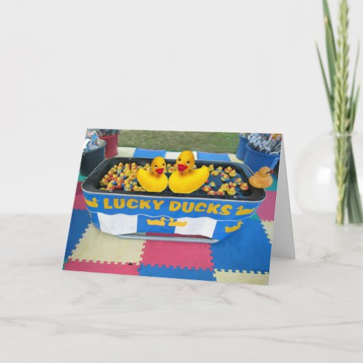 ラッキーアヒル カード (正面)