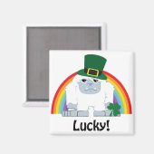 ラッキーイエティのレプラハウン マグネット (正面/裏面)