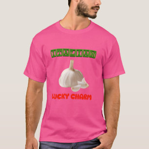 ラッキーイタリアンガーリックイタリアンカラーおもしろいことわざF Tシャツ