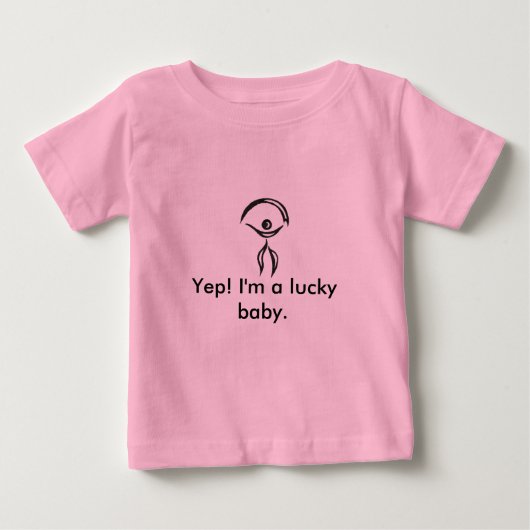 ラッキーインダロベビーTシャツ ベビーTシャツ (正面)