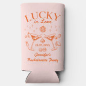 ラッキーインラブオレンジバチェロレッテ週末 スリム缶クーラー (裏面)