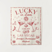 ラッキーインラブカクテルバチェロレッテタペストリー タペストリー (正面)