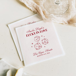 ラッキーインラブカクテルバチェロレッテ週末 スタンダードカクテルナプキン