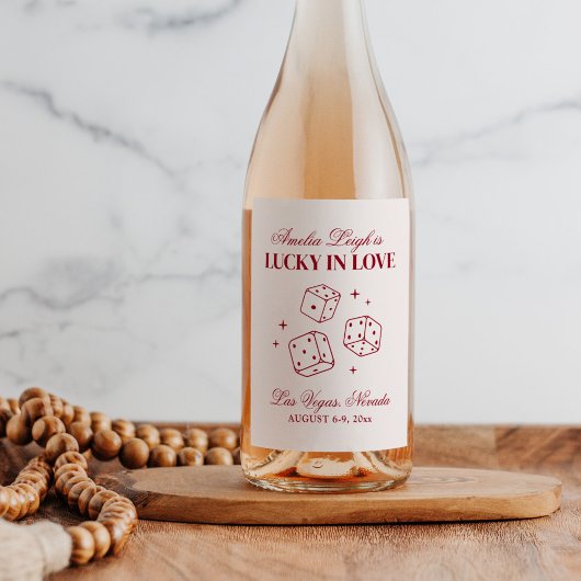 ラッキーインラブカクテルバチェロレッテ週末 ワインラベル