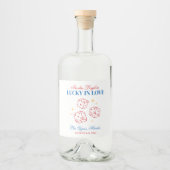 ラッキーインラブカジノバチェロレッテ週末 リキュールボトルラベル (正面)