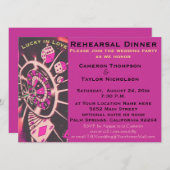 ラッキーインラブサイコロリハーサルディナー 招待状 (正面/裏面)