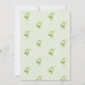 ラッキーインラブシャムロックセントパトリックブライダルシャワー 招待状 (裏面)