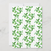 ラッキーインラブシャムロック&クローバーブライダルシャワー 招待状 (裏面)