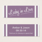 ラッキーインラブスモールラベル-薄紫 (正面&裏面)