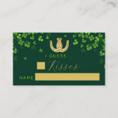 ラッキーインラブセントパトリックの日ブライダルシャワーゲーム エンクロージャーカード (正面)