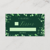 ラッキーインラブセントパトリックの日ブライダルシャワーゲーム エンクロージャーカード (正面)