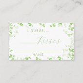 ラッキーインラブセントパトリックの日ブライダルシャワーゲーム エンクロージャーカード (正面)