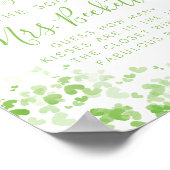 ラッキーインラブセントパトリックの日ブライダルシャワーゲーム ポスター (角)