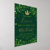 ラッキーインラブセントパトリックの日ブライダルシャワーゲーム 箔ポスター (レイダウン)