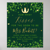 ラッキーインラブセントパトリックの日ブライダルシャワーゲーム 箔ポスター (正面)