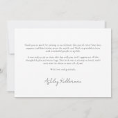 ラッキーインラブセントパトリックの日ブライダルシャワー サンキューカード (裏面)