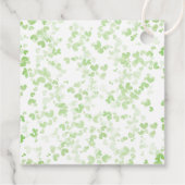 ラッキーインラブセントパトリックの日ブライダルシャワー フェイバータグ (裏面)