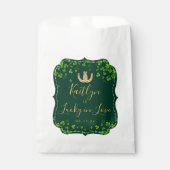 ラッキーインラブセントパトリックの日ブライダルシャワー フェイバーバッグ (正面)
