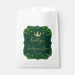 ラッキーインラブセントパトリックの日ブライダルシャワー フェイバーバッグ