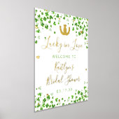 ラッキーインラブセントパトリックの日ブライダルシャワー 実在 箔ポスター (レイダウン)