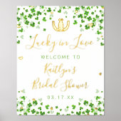 ラッキーインラブセントパトリックの日ブライダルシャワー 実在 箔ポスター (正面)