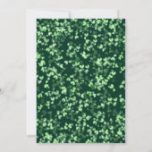 ラッキーインラブセントパトリックの日ブライダルシャワー 招待状 (裏面)