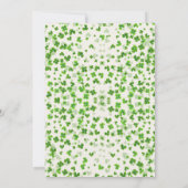 ラッキーインラブセントパトリックの日ブライダルシャワー 招待状 (裏面)