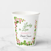 ラッキーインラブセントパトリックの日ブライダルシャワー 紙コップ (裏面)
