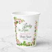ラッキーインラブセントパトリックの日ブライダルシャワー 紙コップ (正面)