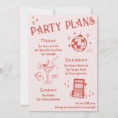 ラッキーインラブハンドドロッドカジノベガスバチェロレッテ 招待状 (裏面)