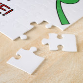 ラッキーインラブハートクローバー ジグソーパズル (側面)