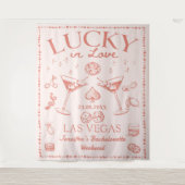 ラッキーインラブピーチカクテルバチェロレッテ タペストリー (正面)