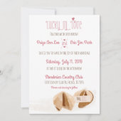 ラッキーインラブフォーチュンクッキー結婚式招待状 招待状 (正面)