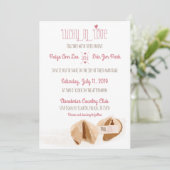 ラッキーインラブフォーチュンクッキー結婚式招待状 招待状 (スタンド正面)