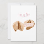 ラッキーインラブフォーチュンクッキー結婚式招待状 招待状 (裏面)