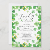 ラッキーインラブブライダルシャワー 招待状 (正面)