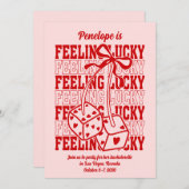 ラッキーインラブベガスバチェロレッテ招待状 招待状 (正面/裏面)