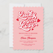 ラッキーインラブベガスバチェロレッテ 招待状 (正面)